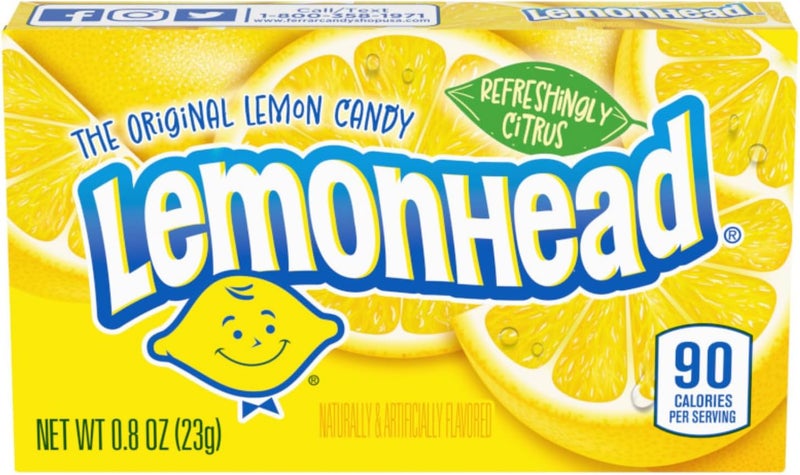 Lemonhead Hard Lemon Candy - 24 Treat-Size Boxes - Image 5